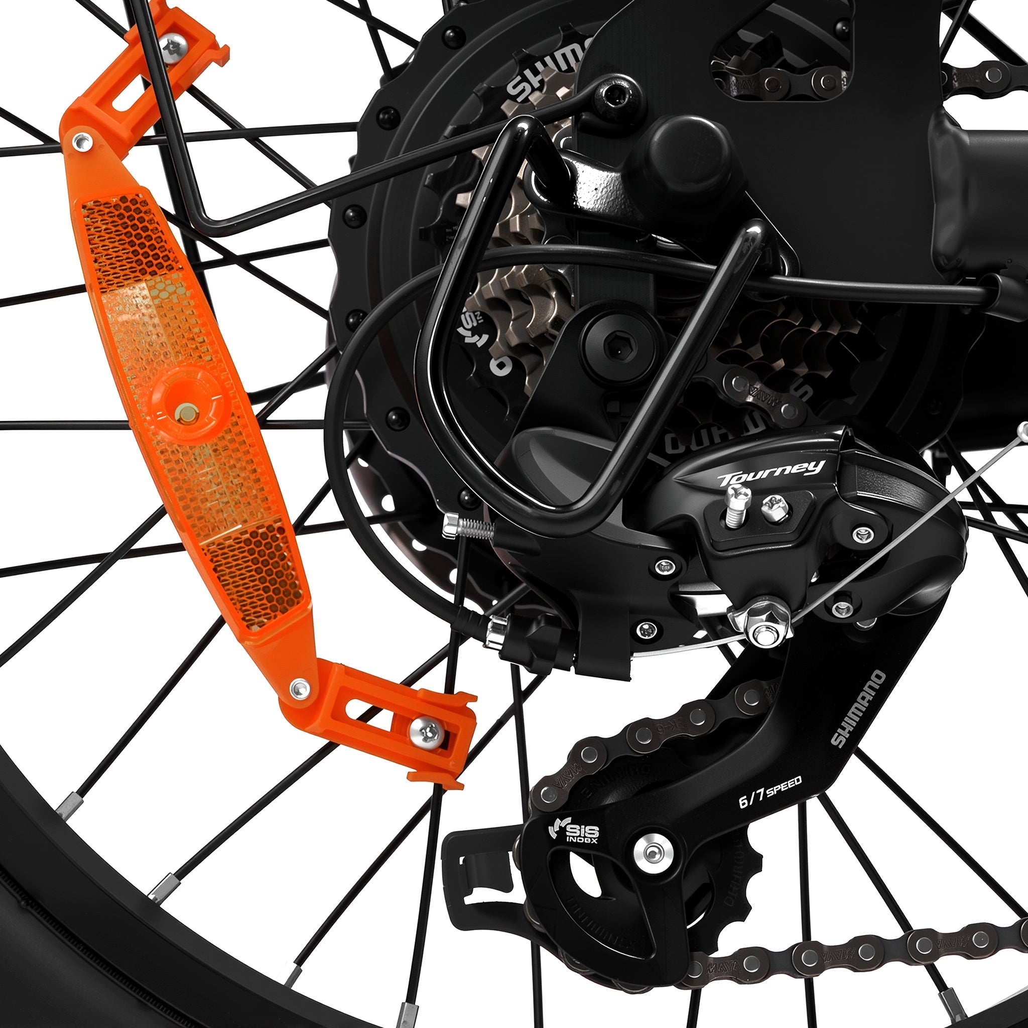 Emortal V20 Pro Fat Tire Commuter E-Bike | Shimano 7-Speed Gear Derailleur with Smooth Shifting System