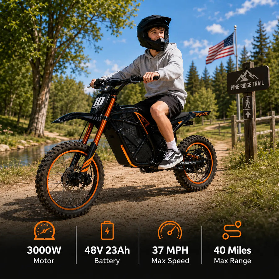 EMORTAL ROGUE MX-01 | 3000W Off-Road Electric Dirt Bike for Teens & Adults