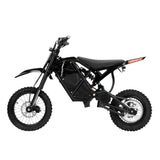 3000W Electric Dirt Bike Rogue MX-01 Black | Left Profile of Off-Road E-Bike with 3000W Mid-Drive Motor