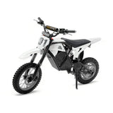 3000W Electric Dirt Bike Rogue MX-01 White | Off-Road Motorcycle-Grade Tires with Hydraulic Suspension